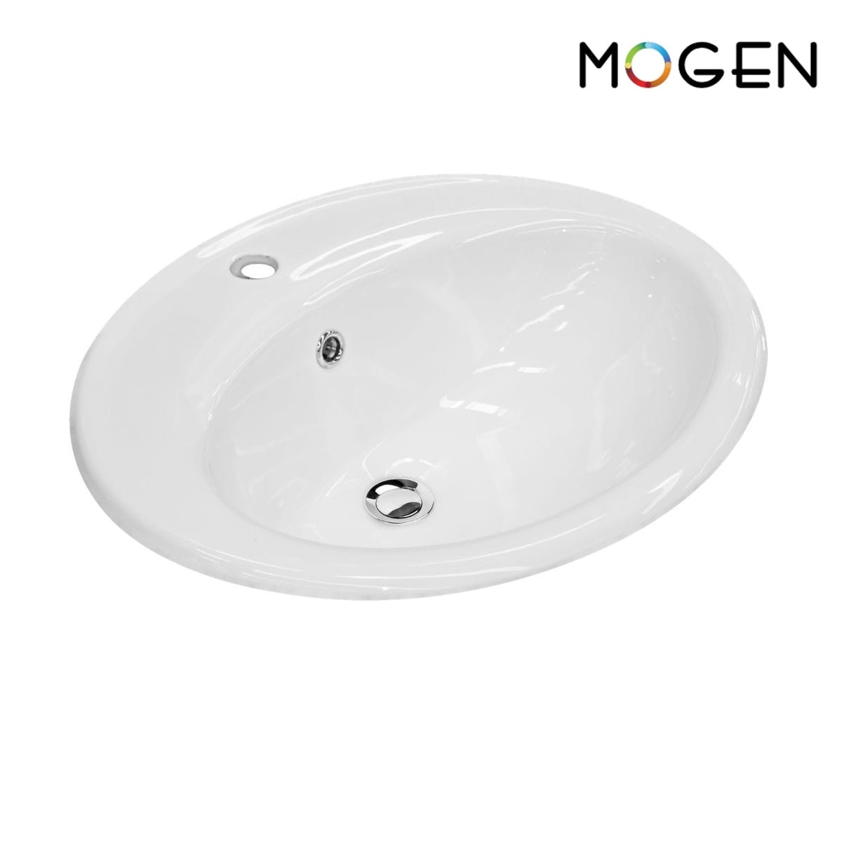 อ่างล้างหน้า ฝังบนเคาน์เตอร์   MOGEN  MA831  ทรงรี สีขาว_0